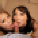 桐生さくら&君島あかり　無修正フェラチオ動画